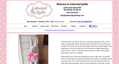 Desktop Screenshot of cottontailquiltshop.com